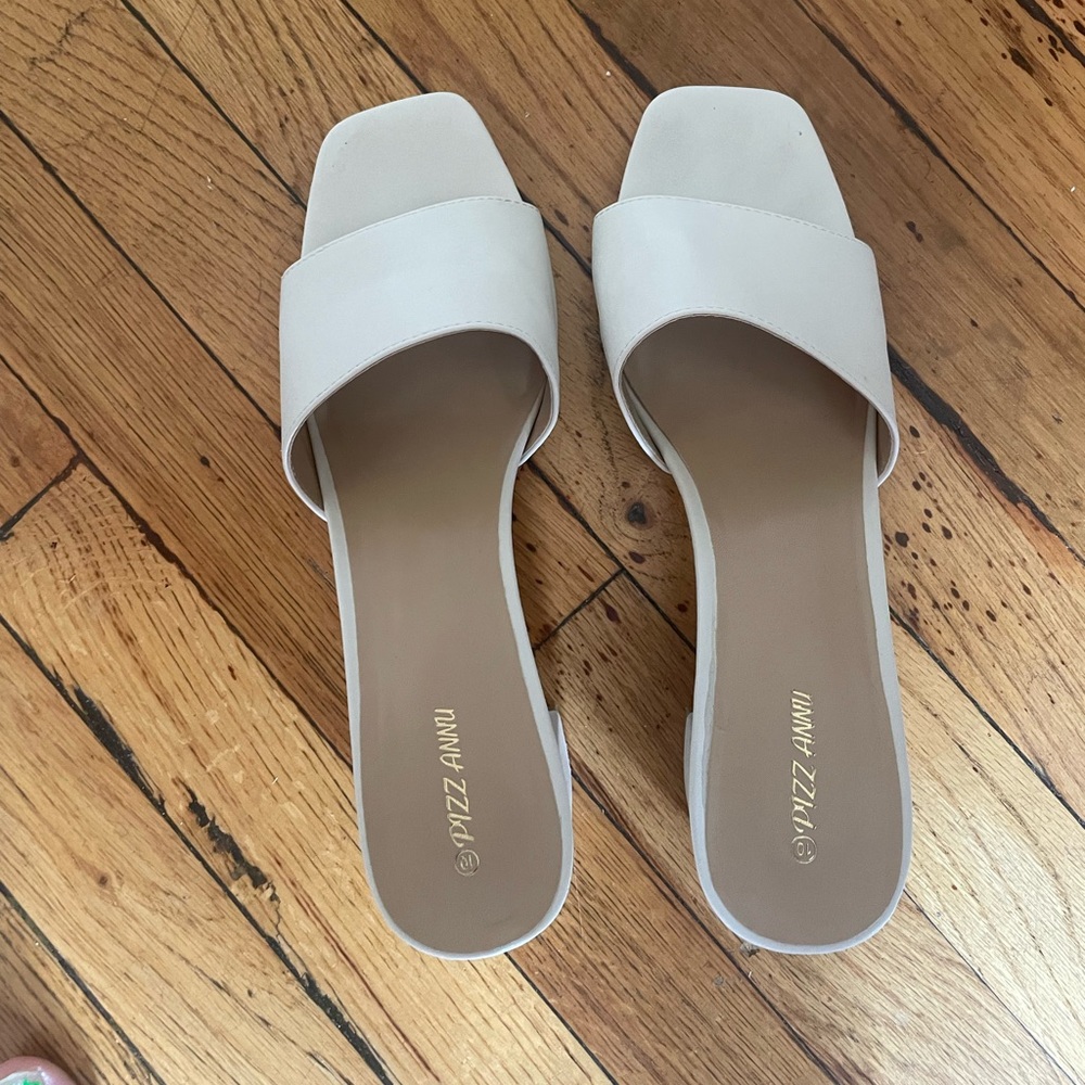 Stylish Beige Mules by